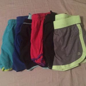 6 running shorts various sizes but all fit like M.